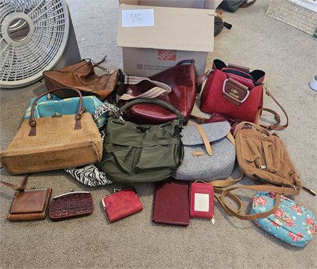 Mixed Ladies Purses- Maker, Color & Style Vary