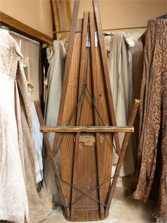 Vintage Wooden Folding Ironing Board