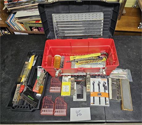 Stack On Tool Box With Mixed Tool & Hardware