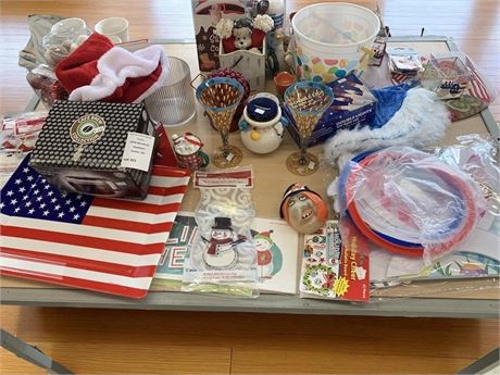 Home Decor Holiday Cleanout Lot - Easter, 4th of July, Christmas, Halloween