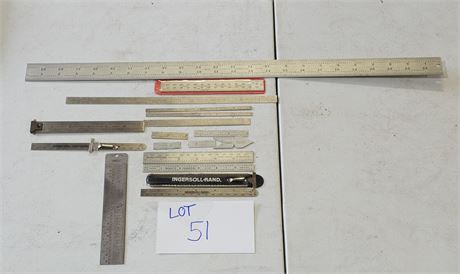 Mixed Metric Steel Rules- Starrett, Rotor, Brown & Sharp & More
