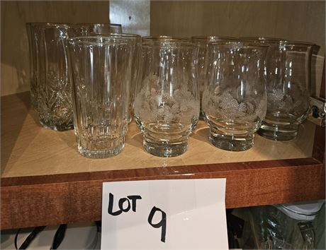 Cupboard Cleanout- Mixed Drinking Glasses