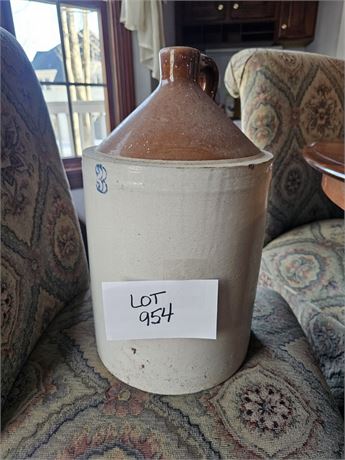 Antique Stoneware 3-Gallon Jug
