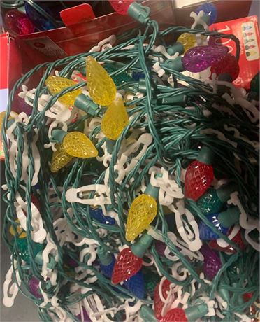 Vintage Christmas Tree String Lights - Includes Tote