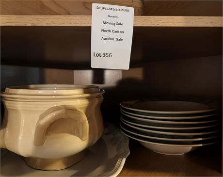 Villeroy & Boch Manoir Platter & Soup Tureen, Studio Nova Summer Daisy Bowls