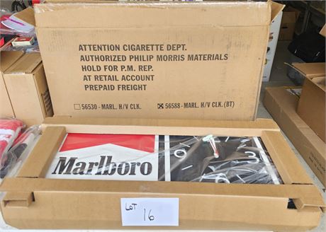 Vintage 1994 Marlboro Horizontal Clock