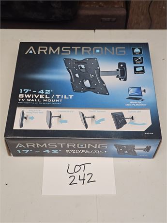 Armstrong 17"-42" Swivel/Tilt TV Wall Mount