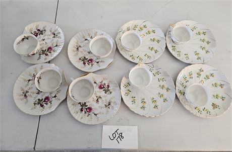 Metasco China Rose Pattern Dishes/ Luncheon Set