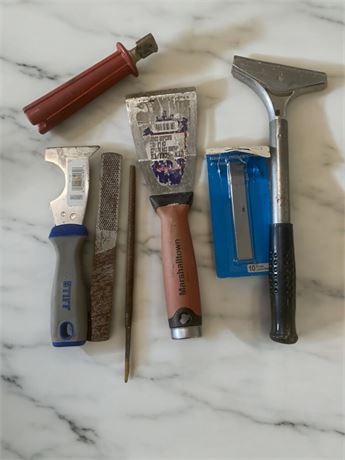 Scraper Tool Lot - Files, Scrapers & Blades