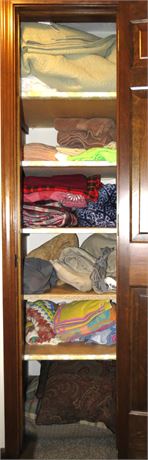 Towels, Blankets Closet Cleanout