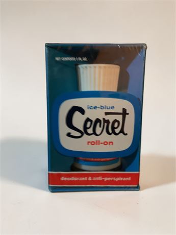 Lot of Vintage Secret Ice Blue Roll-On Deodorant By Proctor & Gamble