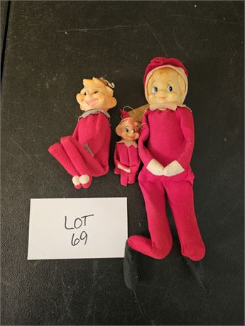 Vintage Christmas Pixie Elf Huggers
