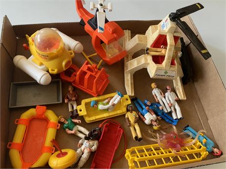Fisher-Price Adventure People #323 Aero Marine Search Team Set