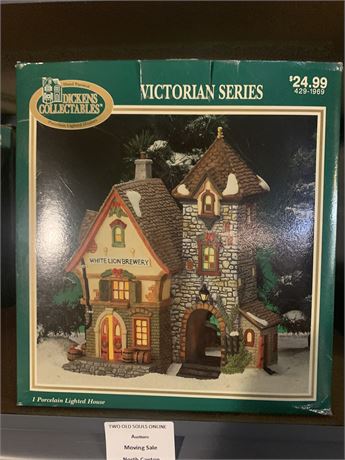 Dickens Collectables Victorian Series White Lion Brewery, Crane's Country Crock