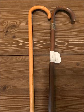 Vintage Wood Canes Lot of 2