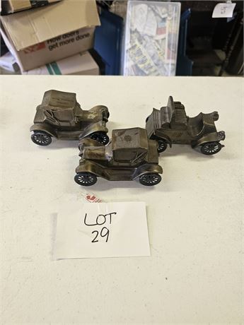 Vintage Mixed Metal Car Banks Size & Style May Vary
