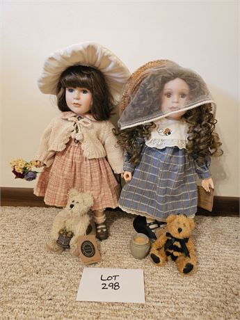 Boyd Dolls&Bears:2000 Madison Limited 783/12,000 & 2000 Nichole Limited 449/12k