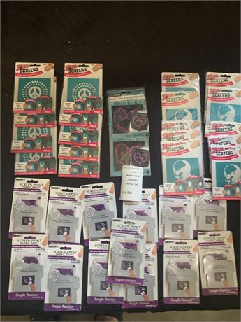 Craft Lot - Zip Screens, Iron-Ons, Screen Print Fabric, Paint & More