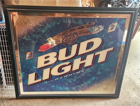 Bud Light Mirrored Sign