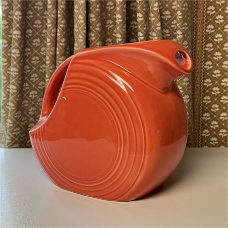 Vintage Fiesta Large Persimmon Disc Pitcher