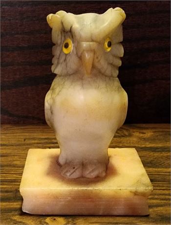 Carved Stone Owl