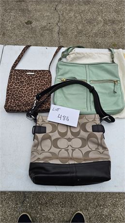 Brown Coach Bag. Nine West & Fossil Ladies Purses