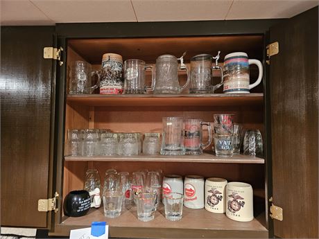 Mixed Bar Cupboard Cleanout:Mugs/Highball/Steins & More