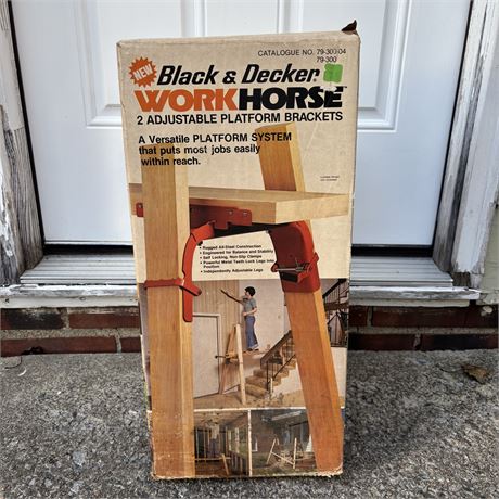 NEW - Black & Decker WORKHORSE w/ Adjustable Brackets 79-300