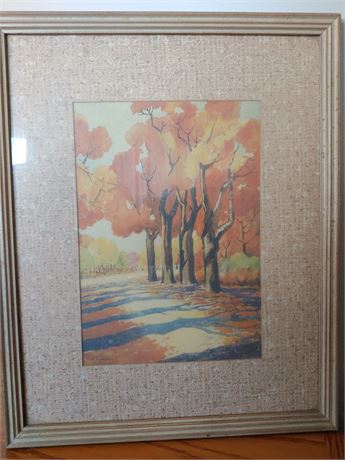 Beautiful Framed Artwork signed by G Bates