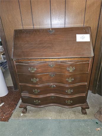 Antique Monitor Furniture Company Wood Secretary Desk