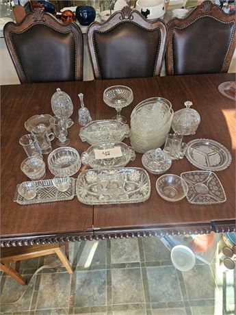 Mixed Crystal & Glass Lot- Anne Hutte, Imperial, Federal & More