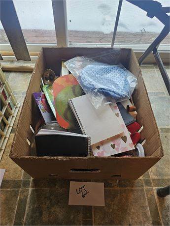 Mixed Misc Box Lot- Candles, Decor, Holiday, Crafts & More