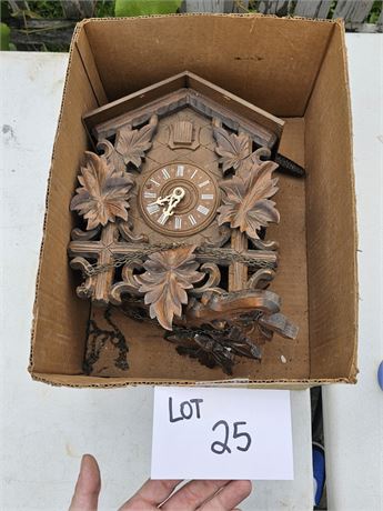 Vintage Germany Wood Cuckoo Clock