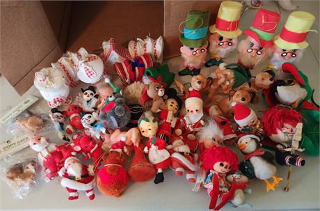 Vintage Felt Ornament Lot