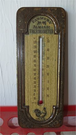 Vintage Avon Farmers Almanac Thermometer