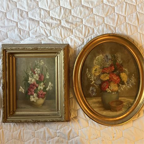 Vintage Wood Framed Paintings