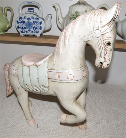 Wood Horse Figure