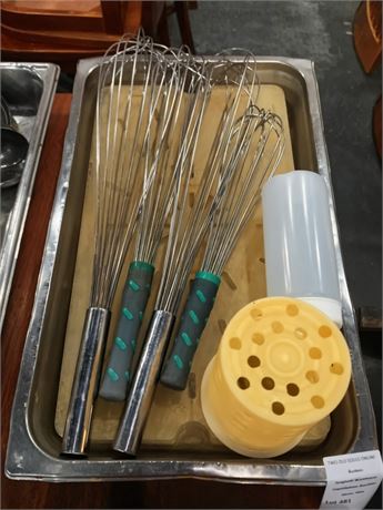 SS French Whips & Other Kitchen Utensils