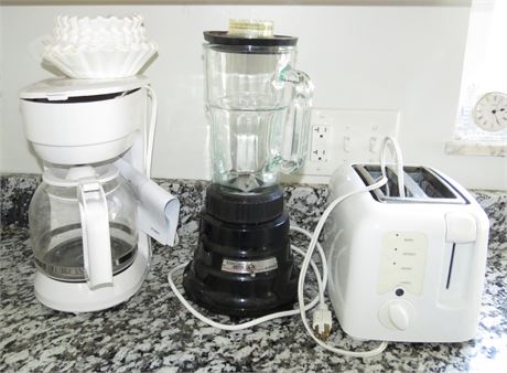 Toaster, Coffee Maker, Blender