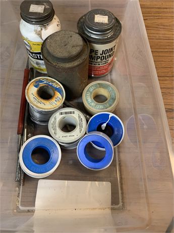 Solder Wire, Pipe Rope & Brush Lot