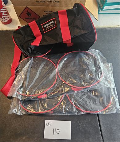 Benson & Hedges Black & Red Travel Bags x3