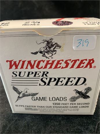 Winchester Super Speed Gameloads 12 Gauge 2 3/4 Hard Shot