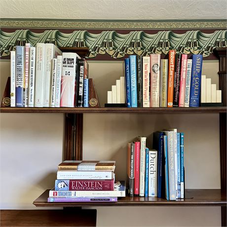 Books and Bookends Buyout - History, Coffee Table, 2 Sets Bookends....