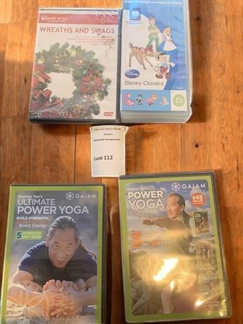 Disney Cricut Cartridge, DVDs on Wreath Making and Yoga