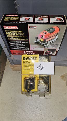 Craftsman Laser Trac & Dewalt Work-light