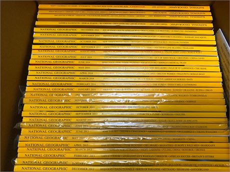 National Geographic Magazine Lot 2011, 2012, 2013, 2014