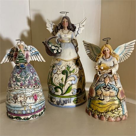 Jim Shore Angel Figurines, Lot of 3