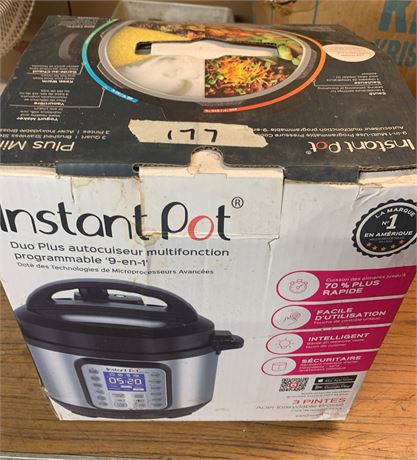 Instant Pot Duo Plus 9-in-1 Electric Insta Pot Pressure Cooker