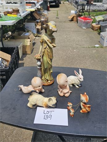 Lefton Kewpies, Rabbit, Wales Rabbit Figurines & More