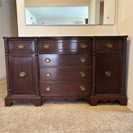 Solid Cherry Wood Buffet - 61.75 x 19 x 35"T
